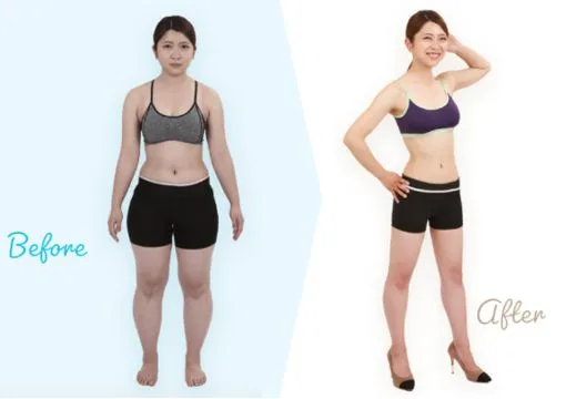 ピラティス&ジム1to1、公式HPビフォア・アフター画像