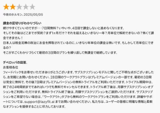 アップルストア-lazyfitのレビュー