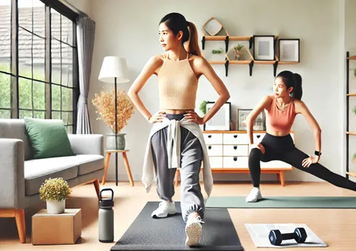 自宅でトレーニング