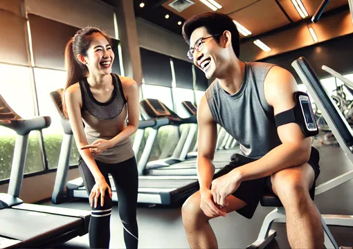 パーソナルジムの休憩時間