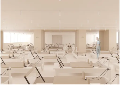 theSILK（ザシルク）のスタジオ内